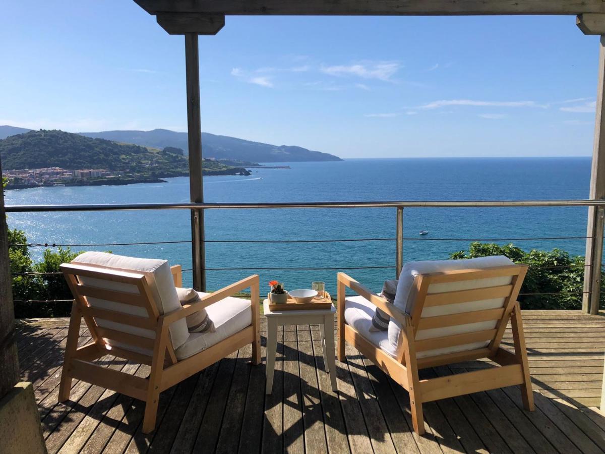 Adosado En La Costa Con Excelentes Vistas Al Estuario De Urdaibai Villa Mundaka Exterior foto