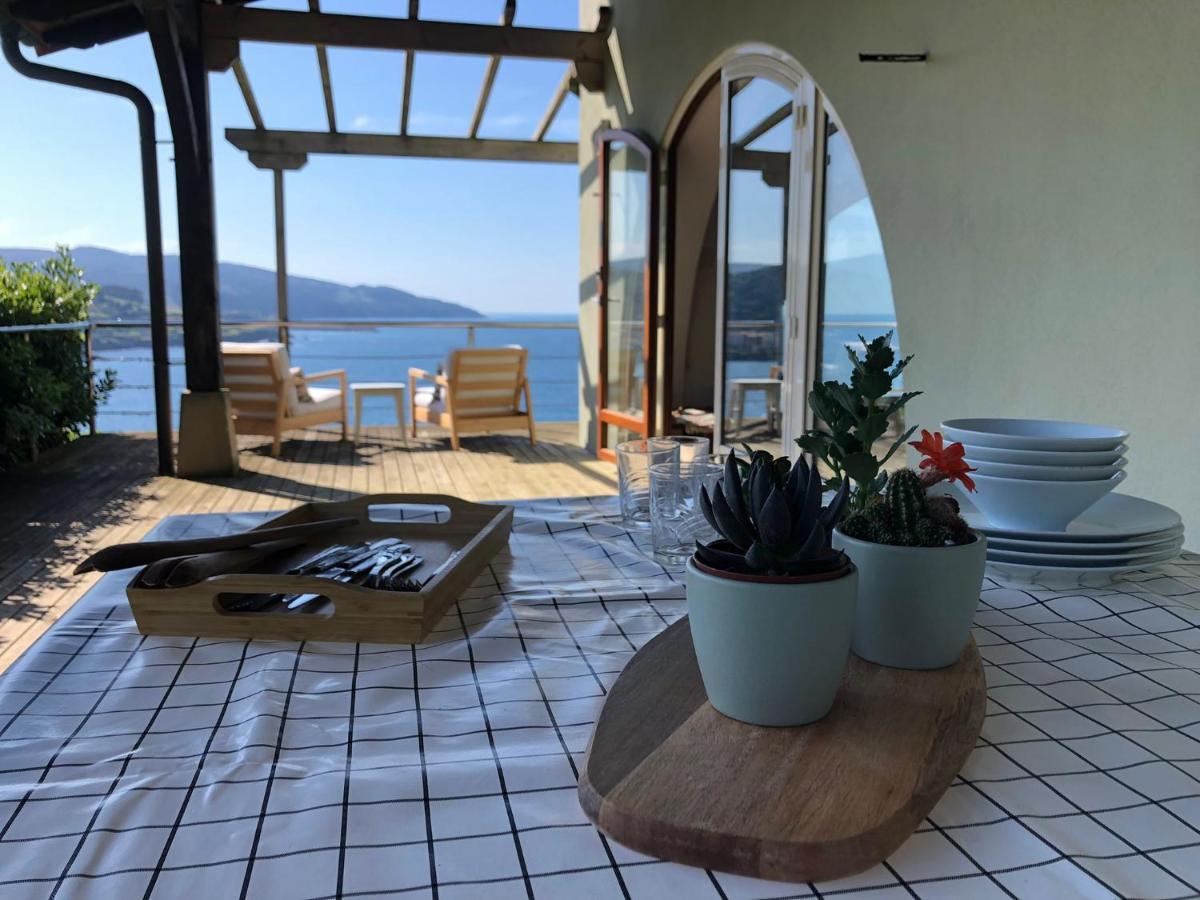 Adosado En La Costa Con Excelentes Vistas Al Estuario De Urdaibai Villa Mundaka Exterior foto