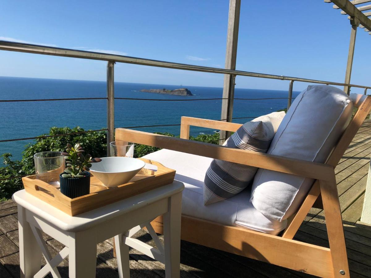Adosado En La Costa Con Excelentes Vistas Al Estuario De Urdaibai Villa Mundaka Exterior foto