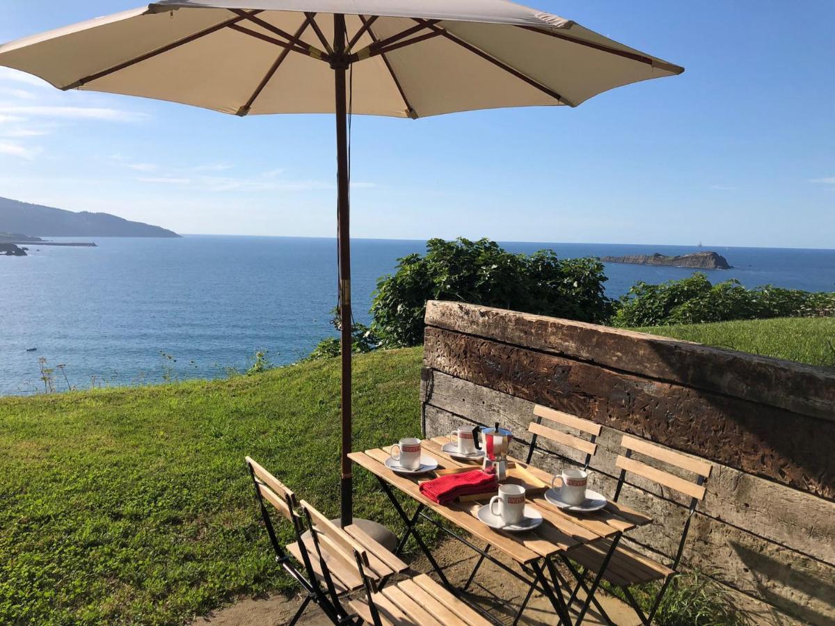 Adosado En La Costa Con Excelentes Vistas Al Estuario De Urdaibai Villa Mundaka Exterior foto