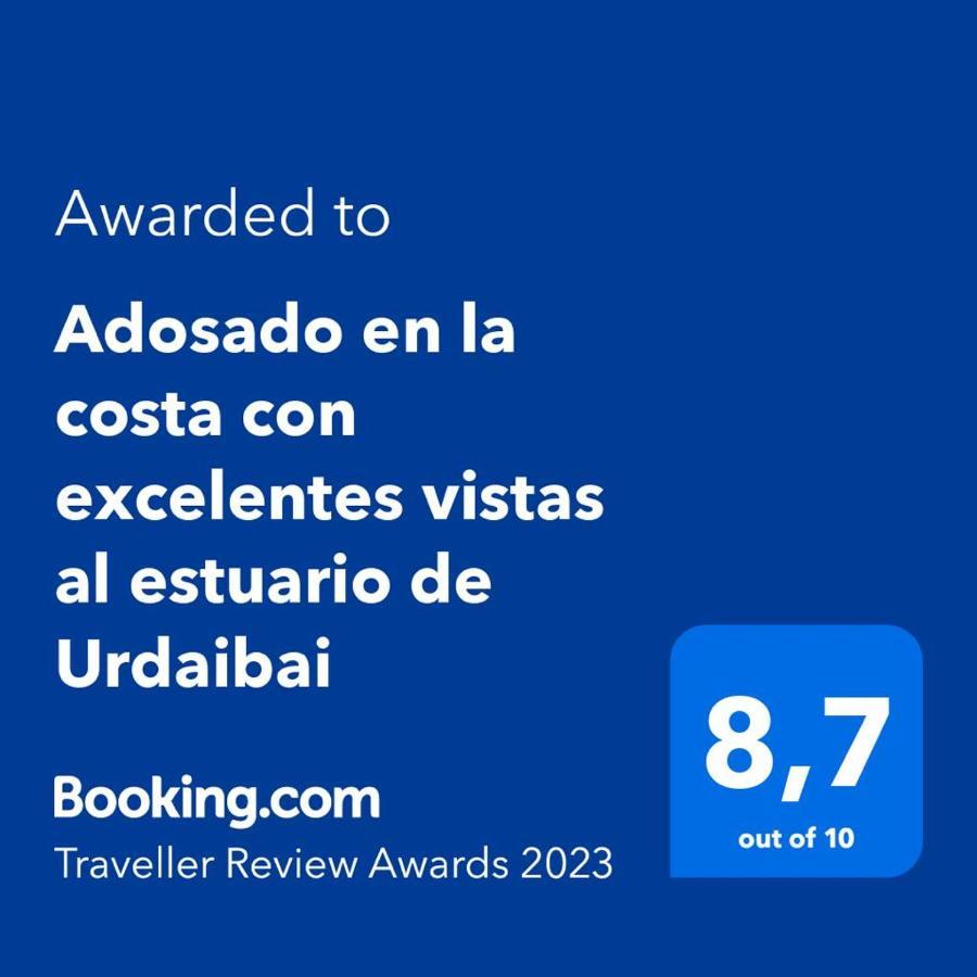 Adosado En La Costa Con Excelentes Vistas Al Estuario De Urdaibai Villa Mundaka Exterior foto